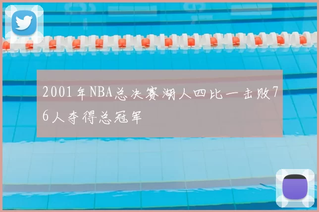 2001年NBA总决赛湖人四比一击败76人夺得总冠军